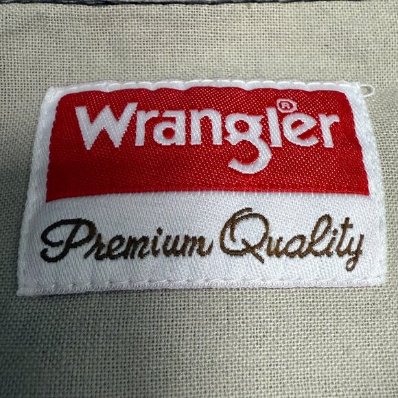 NWT Men's WRANGLER Relaxed Fit Short Sleeve Button Down Black Shirt | Size XL - Picture 4 of 7